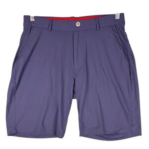 Redvanly Hanover Mens Performance Golf Shorts Slate Blue Stretch Size S Small